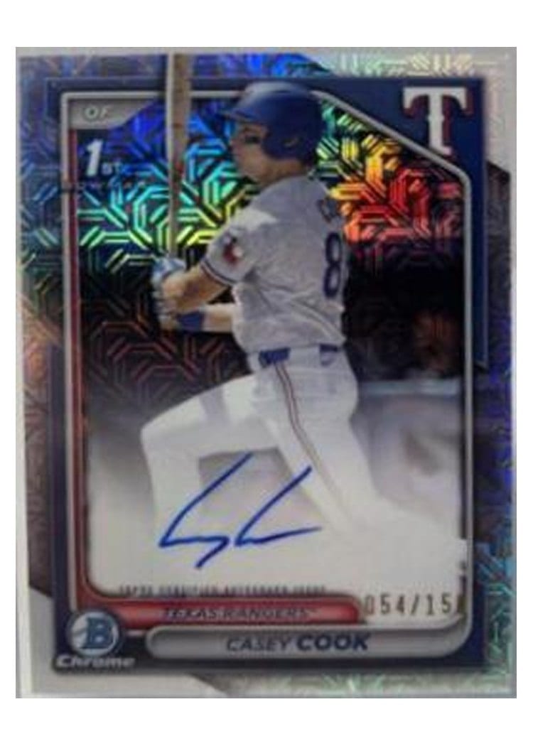 2024 Bowman Draft Chrome Prospect Autographs Casey Cook #CPA-CCY card