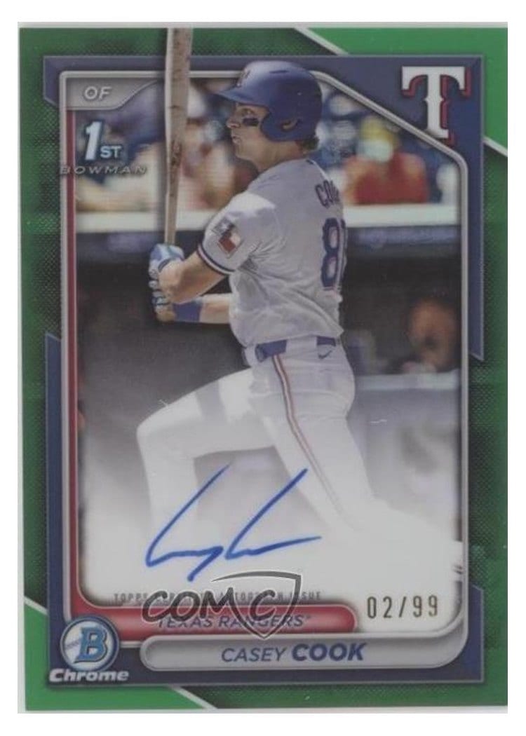 2024 Bowman Draft Chrome Prospect Autographs Casey Cook #CPA-CCY card