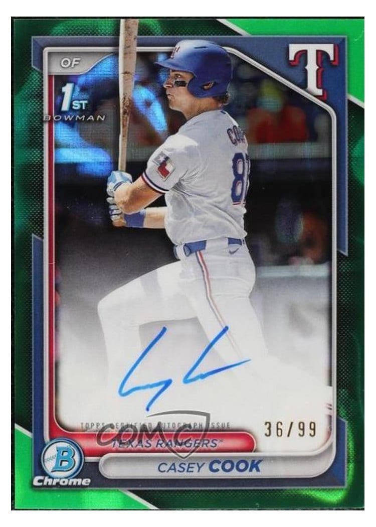 2024 Bowman Draft Chrome Prospect Autographs Casey Cook #CPA-CCY card
