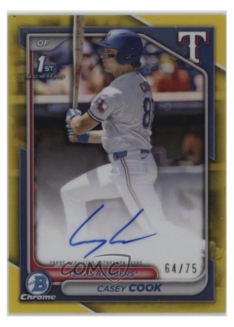 2024 Bowman Draft Chrome Prospect Autographs Casey Cook #CPA-CCY card