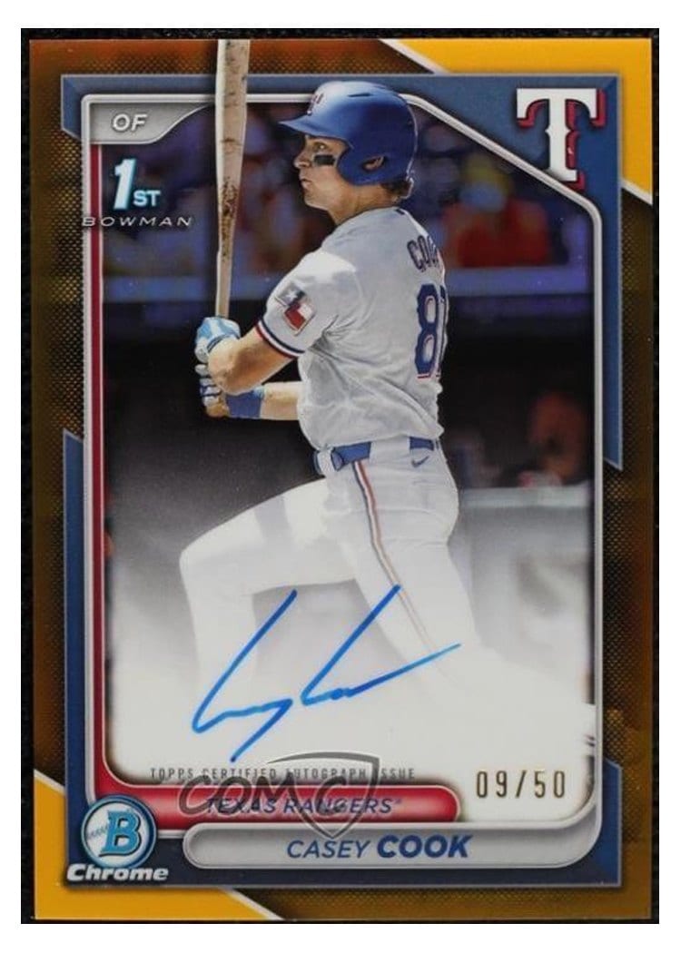 2024 Bowman Draft Chrome Prospect Autographs Casey Cook #CPA-CCY card