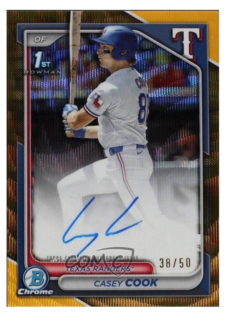 2024 Bowman Draft Chrome Prospect Autographs Casey Cook #CPA-CCY card