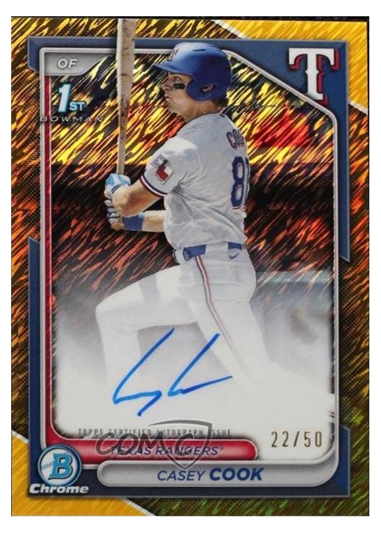 2024 Bowman Draft Chrome Prospect Autographs Casey Cook #CPA-CCY card