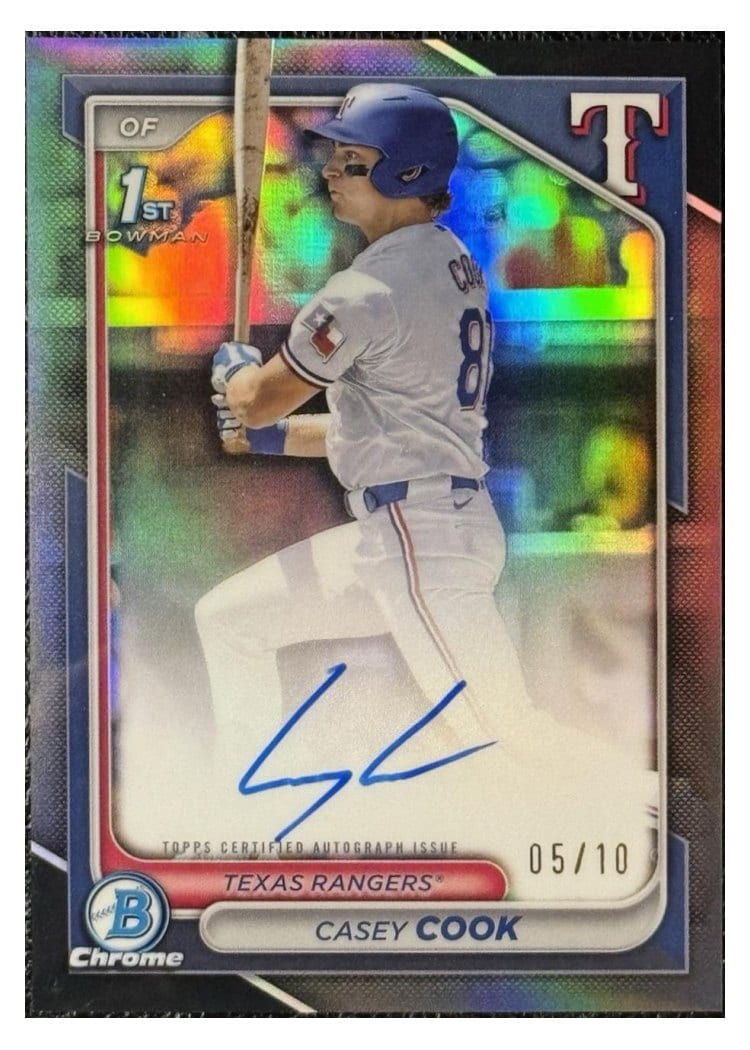 2024 Bowman Draft Chrome Prospect Autographs Casey Cook #CPA-CCY card