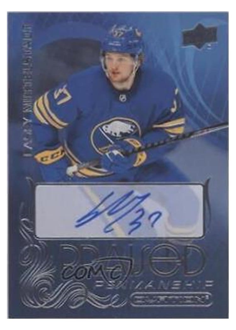 2021-22 Upper Deck Ovation Praised Penmanship Casey Mittelstadt #PP-CM card