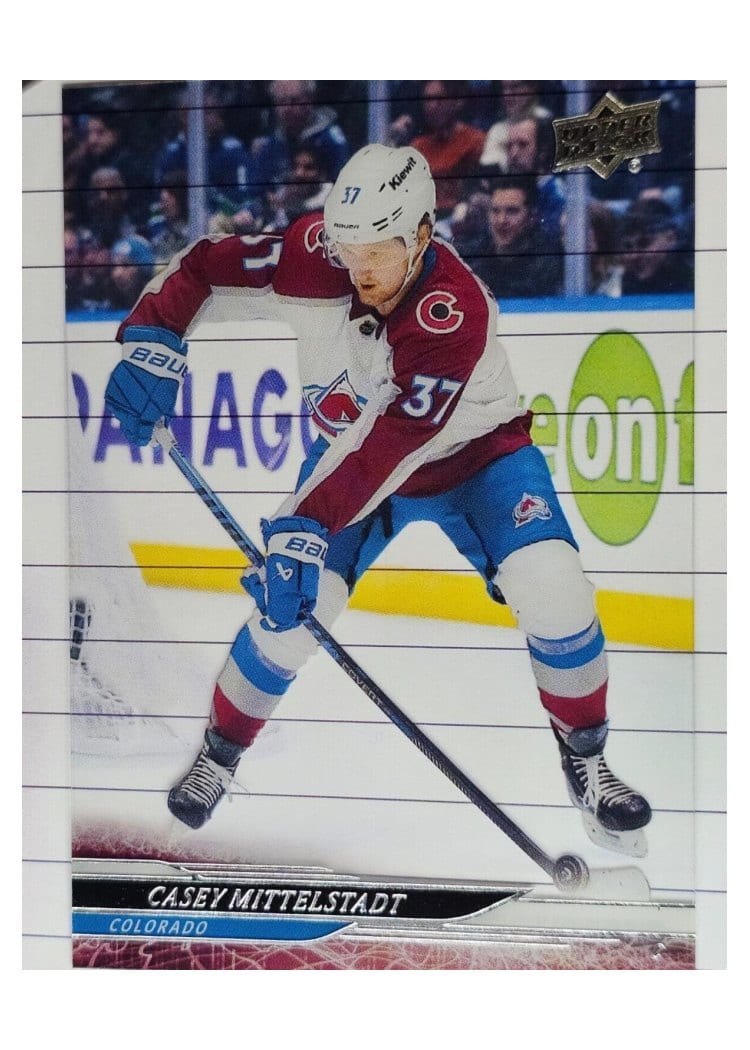 2024-25 Upper Deck Base Set Casey Mittelstadt Clear Cut #289 card
