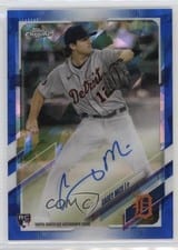2021 Topps Chrome Sapphire Edition Rookie Autographs Casey Mize #RA-CM card