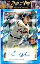 2021 Topps Chrome Update Sapphire Edition Rookie Autographs Casey Mize #RA-CM card