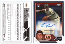 2023 Topps Chrome Update Autograph Casey Schmitt #AC-CSC card