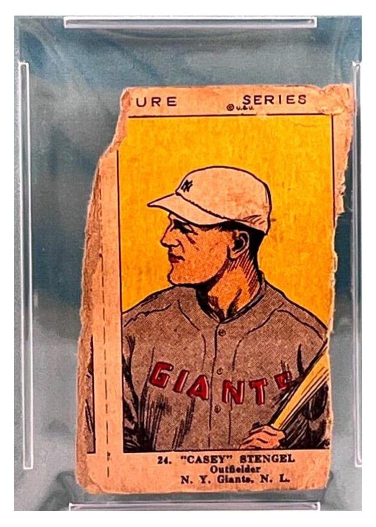 1923 W515 2 'Casey' Stengel Hand Cut #24 card
