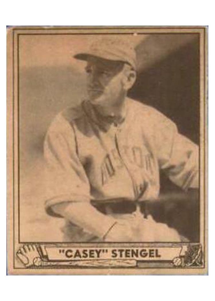 1940 Play Ball Casey Stengel #141 card