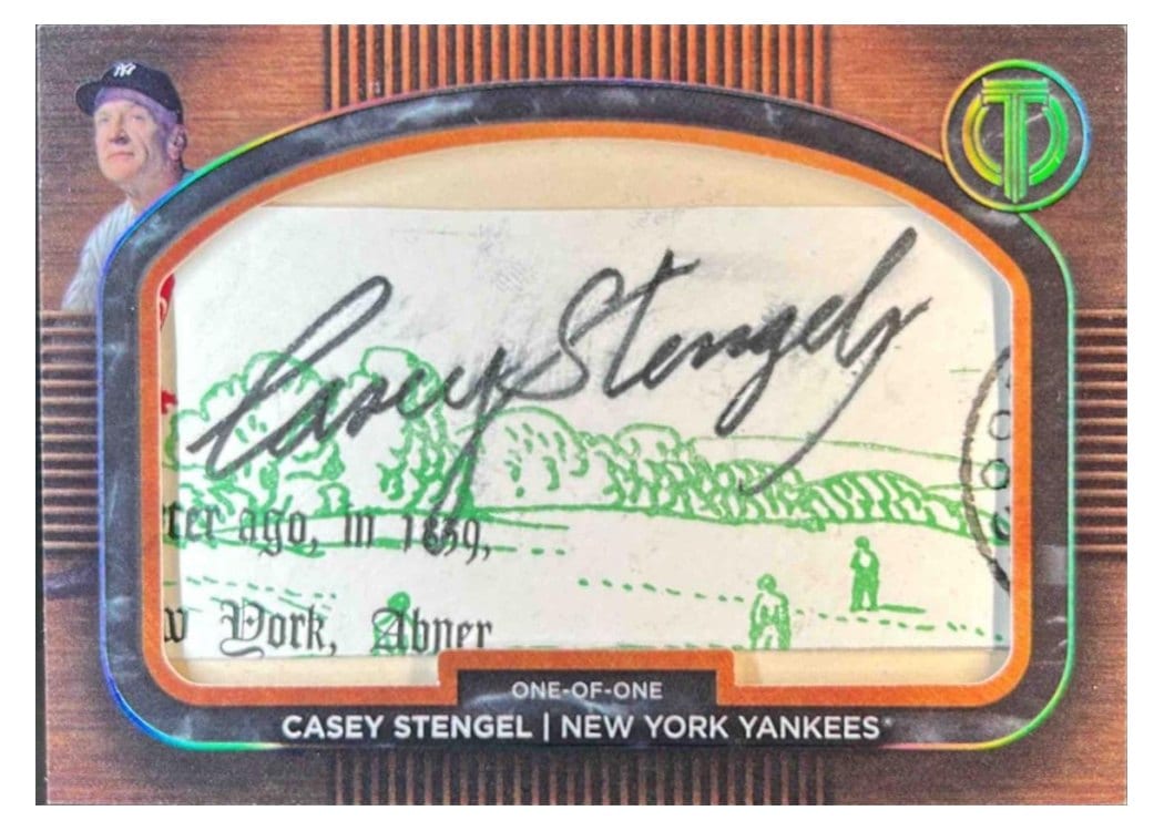 2024 Topps Tribute Cooperstown Cuts Casey Stengel #CC-CS card