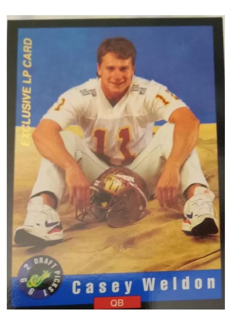 1992 Classic Draft Picks Casey Weldon #LP4 card