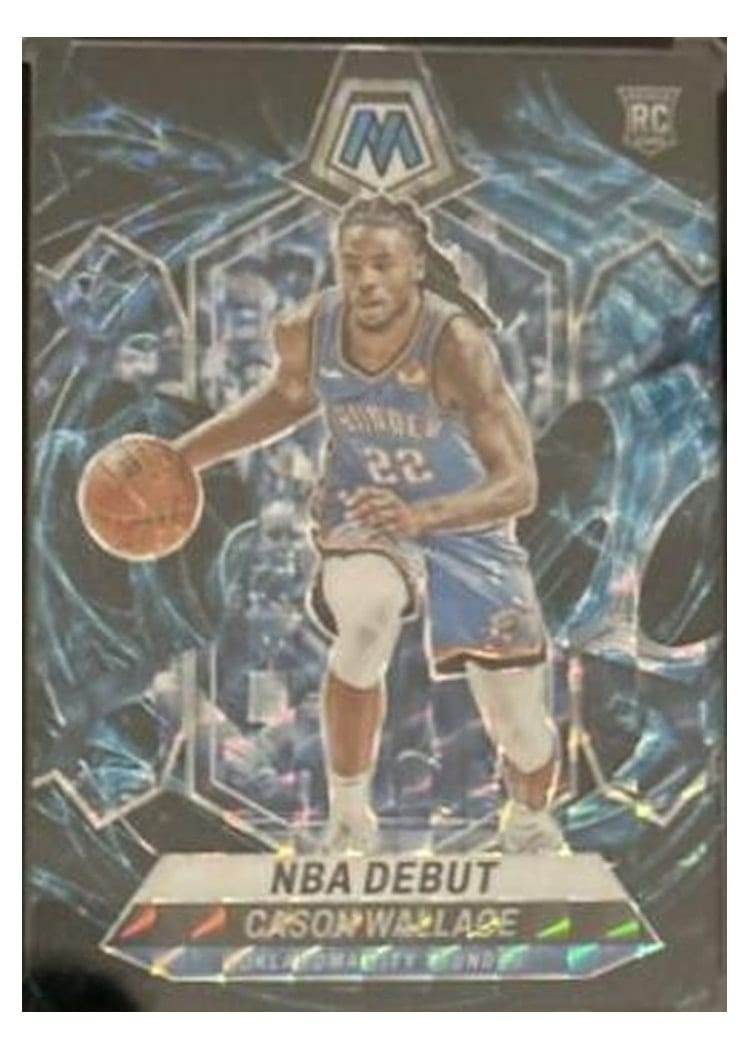 2023-24 Panini Mosaic Base Set Cason Wallace #258 card