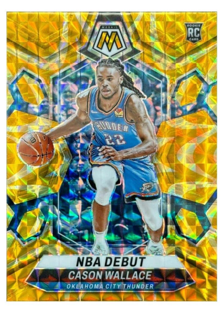 2023-24 Panini Mosaic Base Set Cason Wallace #258 card