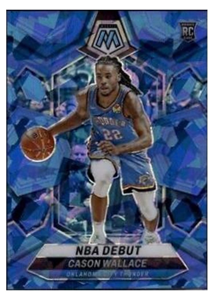 2023-24 Panini Mosaic Base Set Cason Wallace Ice #258 card