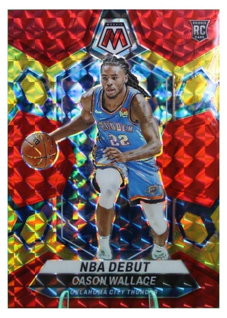 2023-24 Panini Mosaic Base Set Cason Wallace #258 card