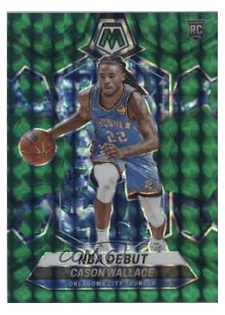 2023-24 Panini Mosaic Base Set Cason Wallace Green Fusion Choice #258 card