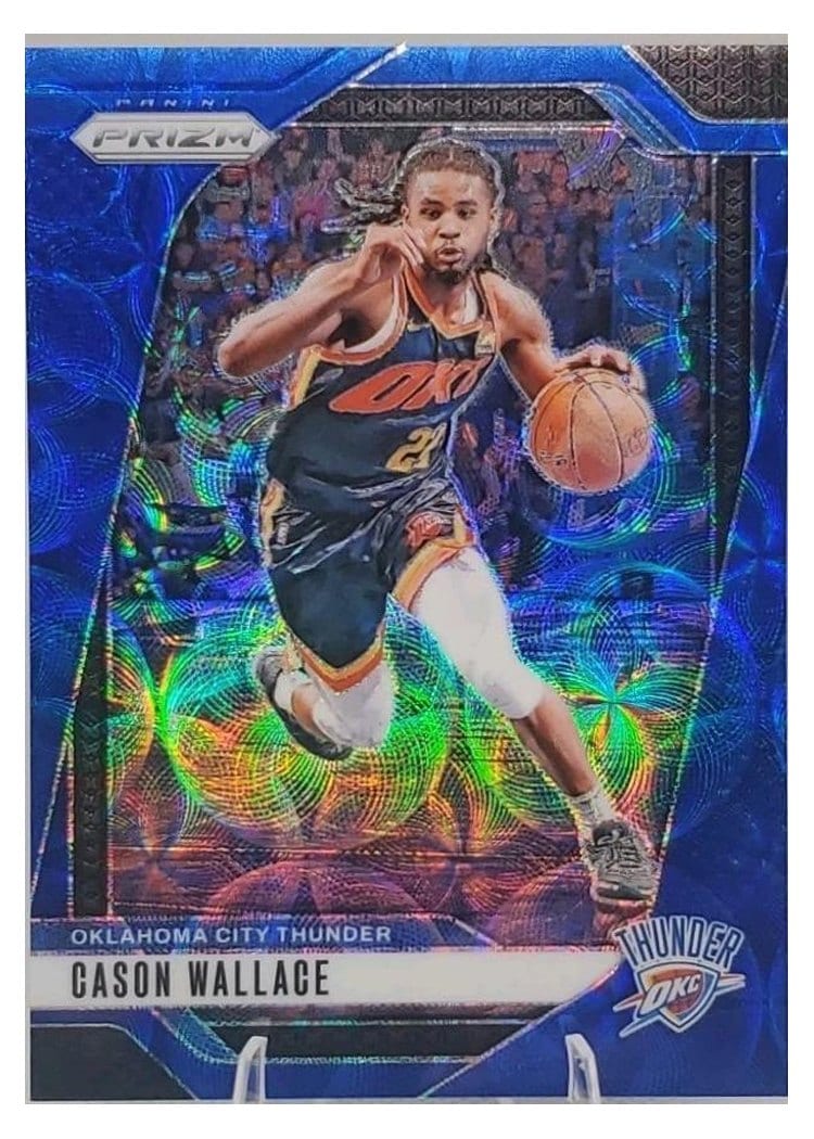 2024-25 Panini Prizm Base Set Cason Wallace Choice Blue #212 card
