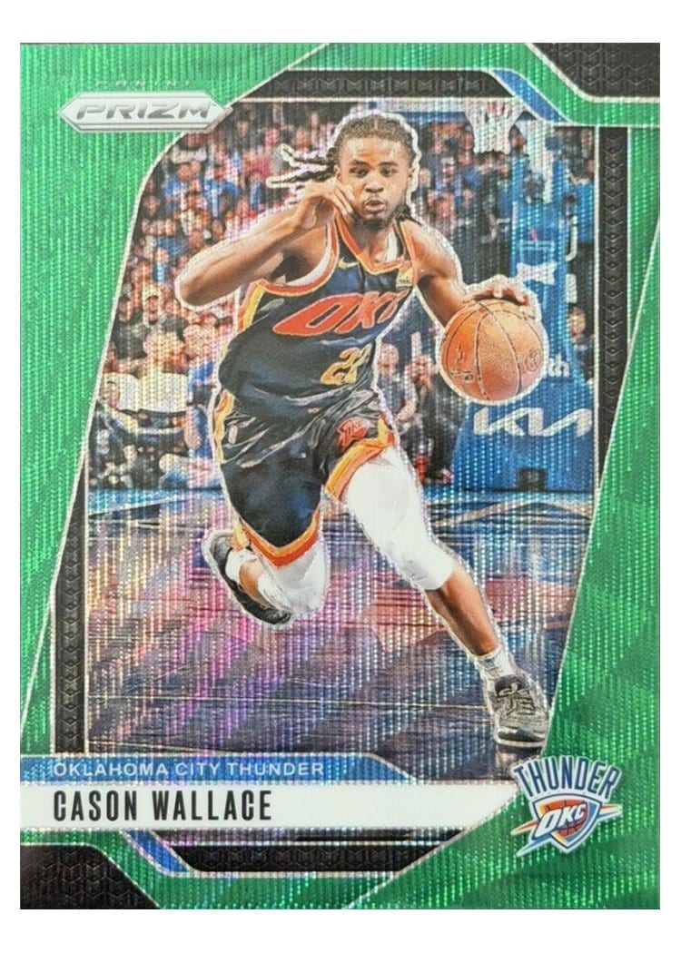 2024-25 Panini Prizm Base Set Cason Wallace Green Wave #212 card