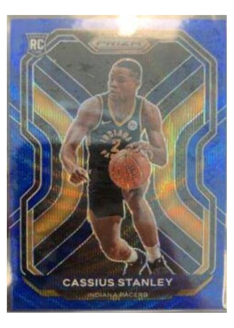 2020-21 Panini Prizm Base Set Cassius Stanley Blue Wave Prizm #285 card