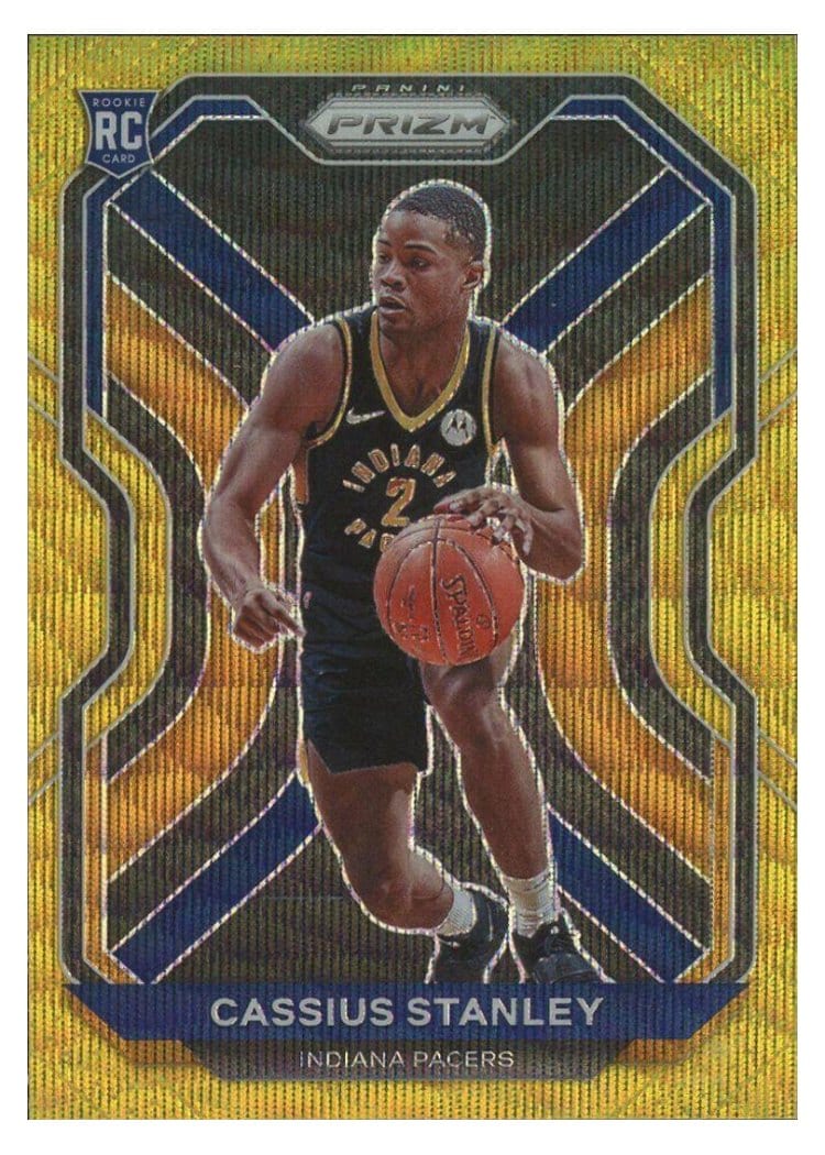 2020-21 Panini Prizm Base Set Cassius Stanley Gold Wave Prizm #285 card