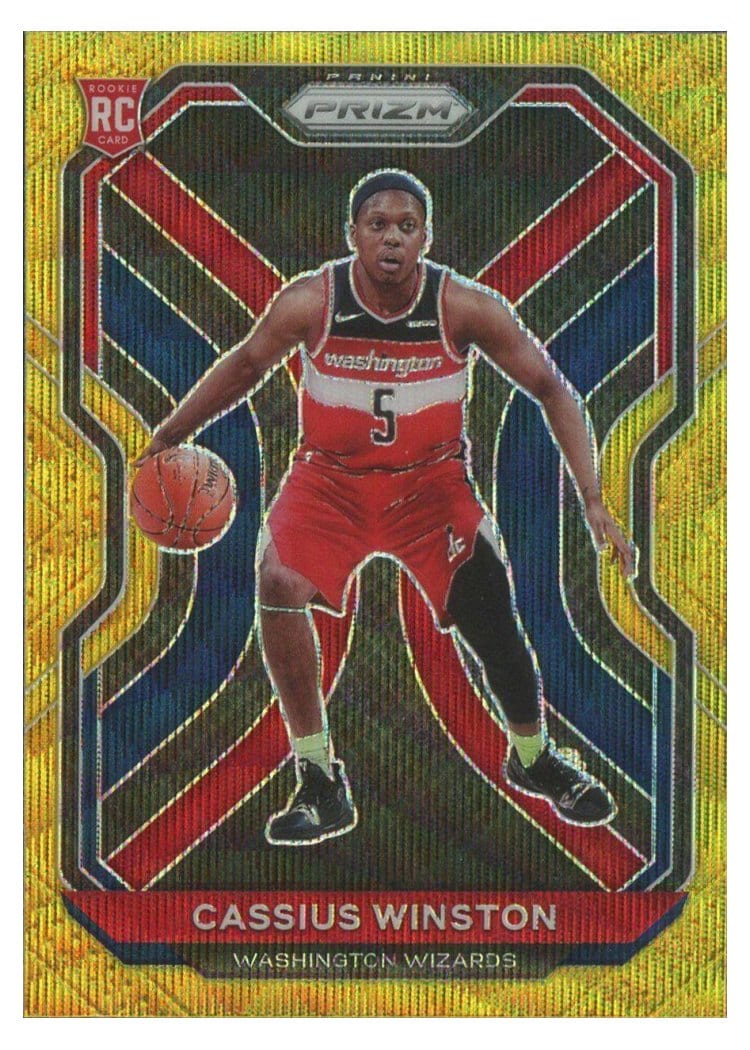 2020-21 Panini Prizm Base Set Cassius Winston Blue Wave Prizm #275 card