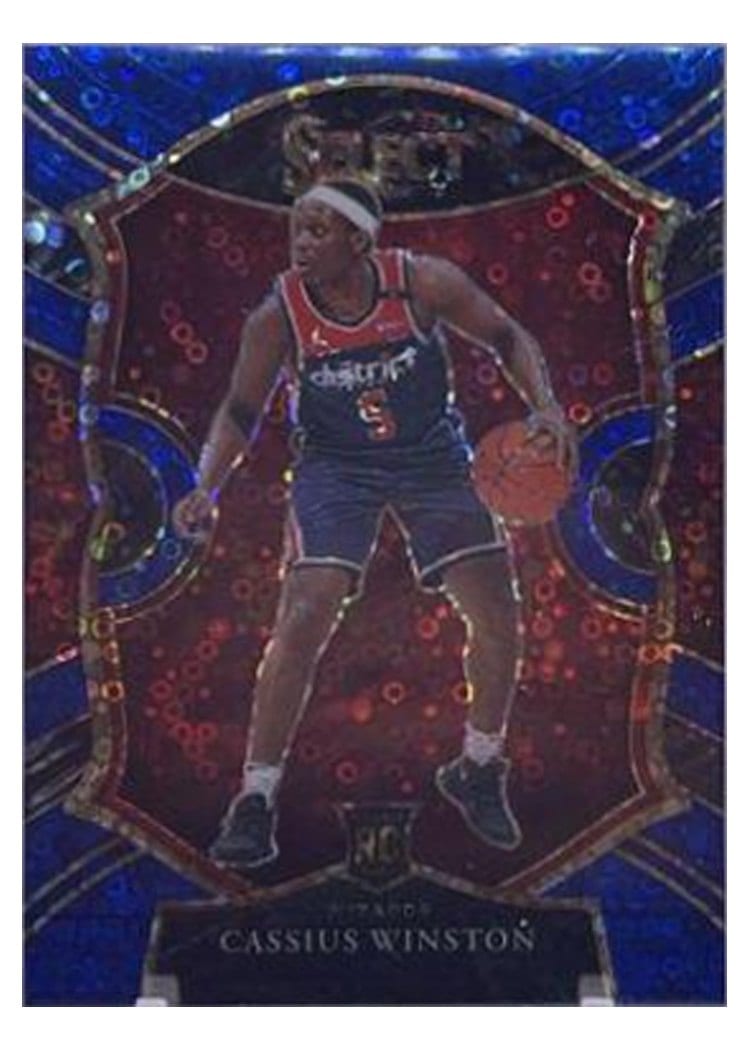 2020-21 Panini Select Base Set Cassius Winston Blue Disco Prizm #96 card