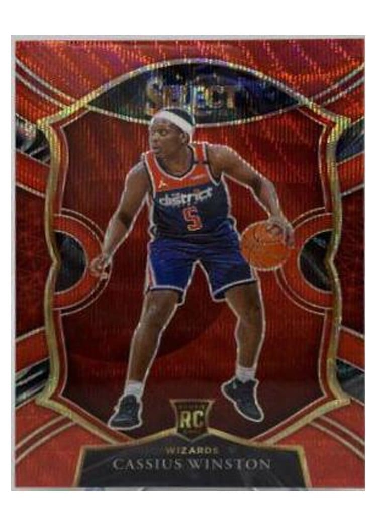 2020-21 Panini Select Base Set Cassius Winston Red Wave #96 card
