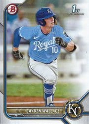 2022 Bowman Draft Base Set Cayden Wallace #BD-12 card