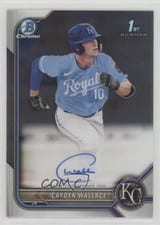 2022 Bowman Draft Chrome Autographs Cayden Wallace #CDA-CW card