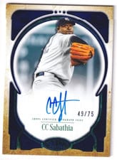2026 Topps Tier One Prime Performers Autographs CC Sabathia #PPA-CSA card