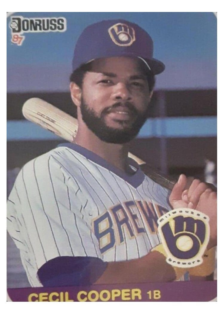1987 Donruss Cecil Cooper #363 card
