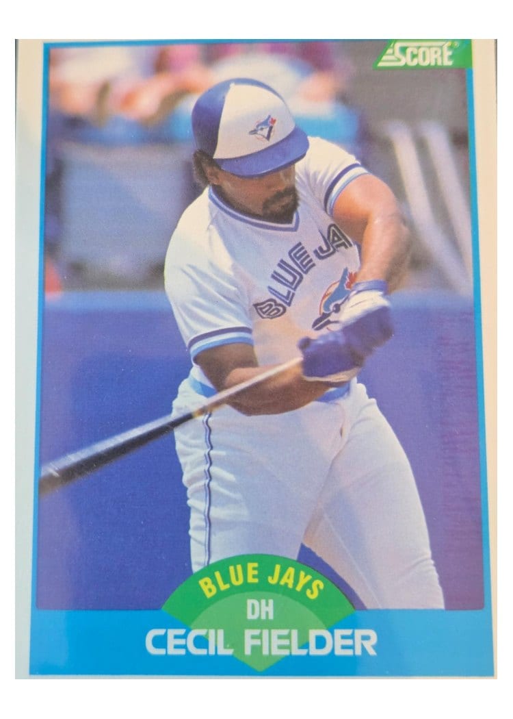 1989 Score Cecil Fielder #120 card