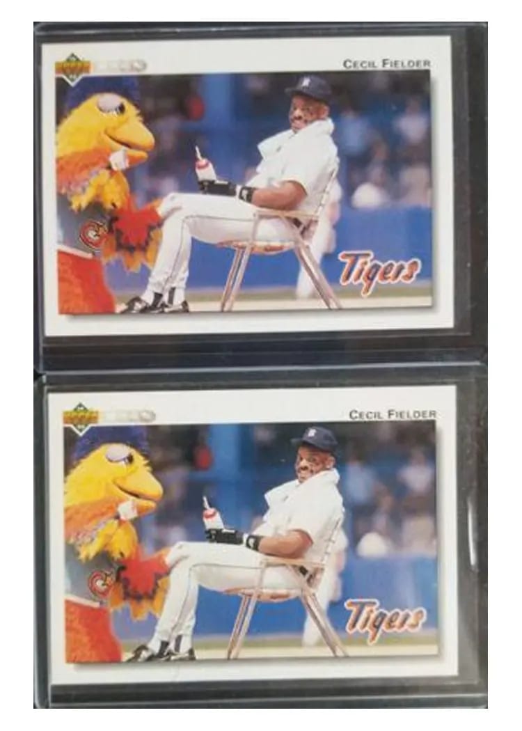 1992 Upper Deck Base Set Cecil Fielder #255 card