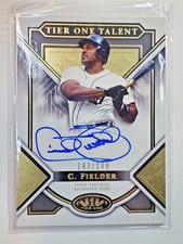 2023 Topps Tier One Talent Autographs Cecil Fielder #T1TA-CF card