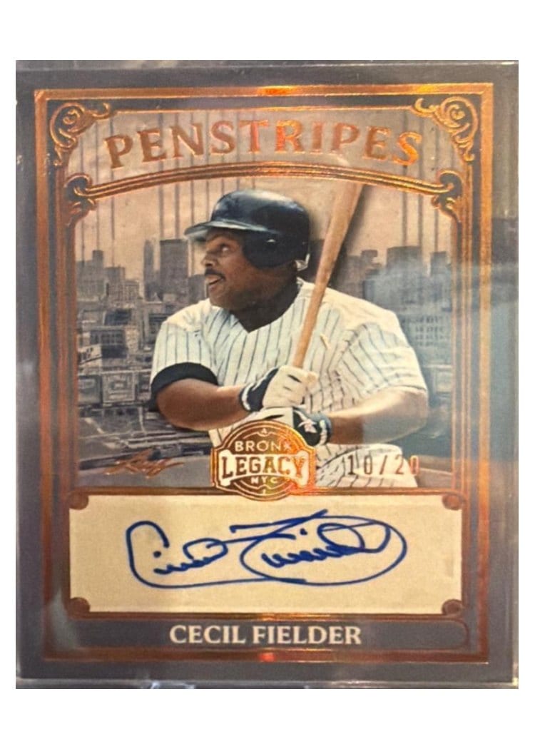 2025 Leaf Bronx Legacy Penstripes Cecil Fielder #P-CF1 card