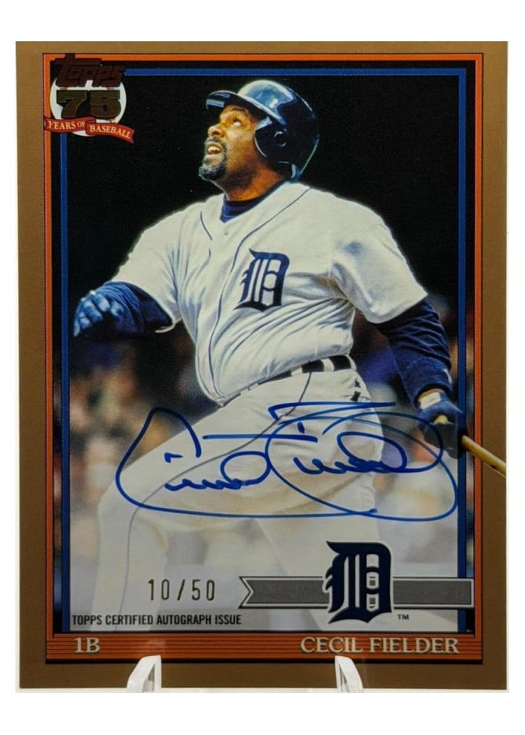 2026 Topps 1991 Topps Autographs Cecil Fielder #91A-CEC card