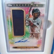 2024 Topps Inception Autographed Game Socks Relic Ceddanne Rafaela #AGSR-CR card