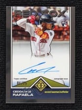 2024 Topps Transcendent Collection Icon Chrome Autographs Ceddanne Rafaela #TCBA-CR card