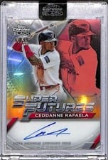 2025 Topps Chrome Black Super Futures Autographs Ceddanne Rafaela #FSA-CR card