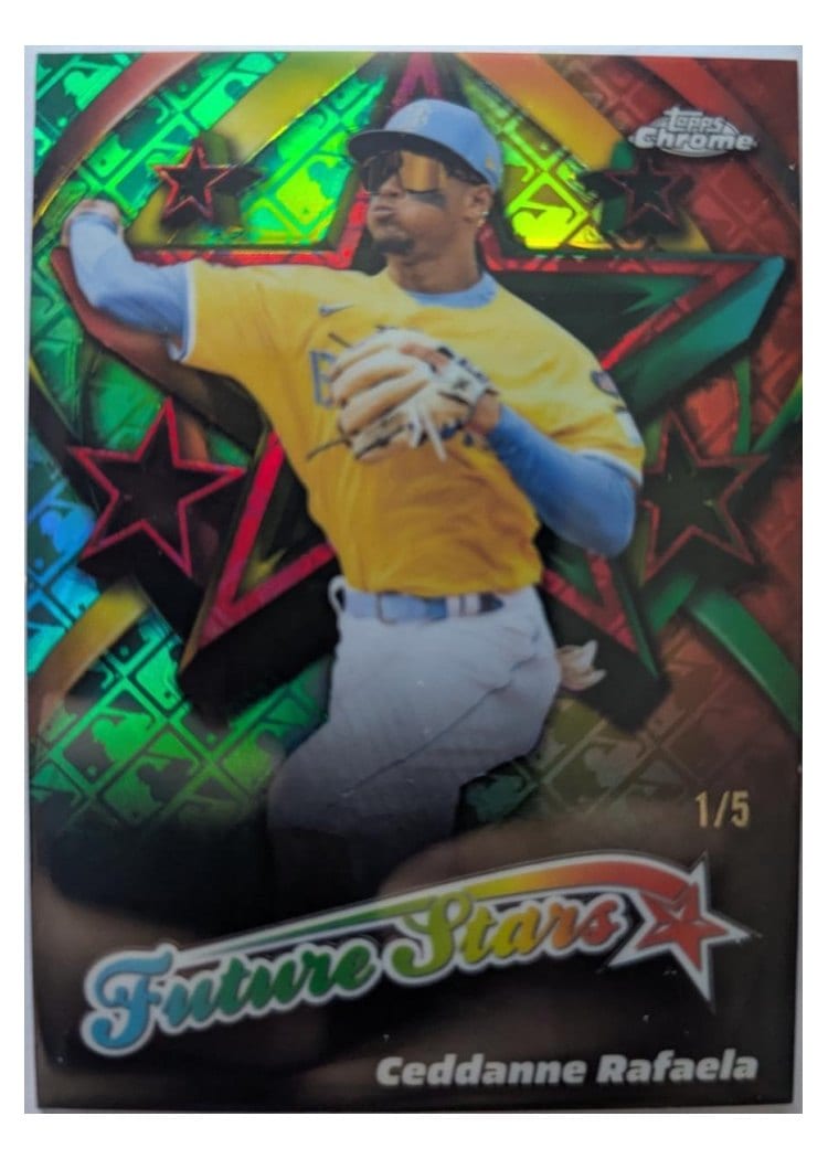 2025 Topps Chrome Logofractor Edition Future Stars Ceddanne Rafaela #FS-11 card