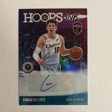 2019 Panini Hoops Premium Stock Hoops Ink Cedi Osman #HI-CED card