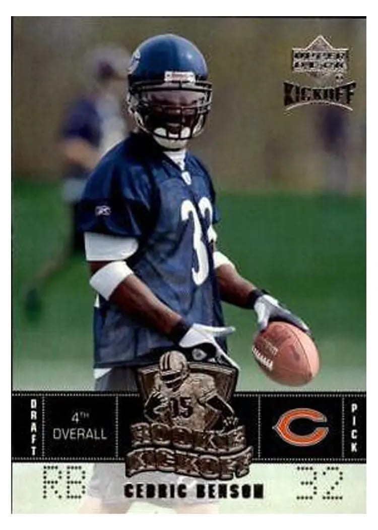 2005 Upper Deck Kickoff Cedric Benson #100 card