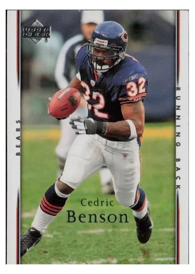 2007 Upper Deck Cedric Benson #32 card