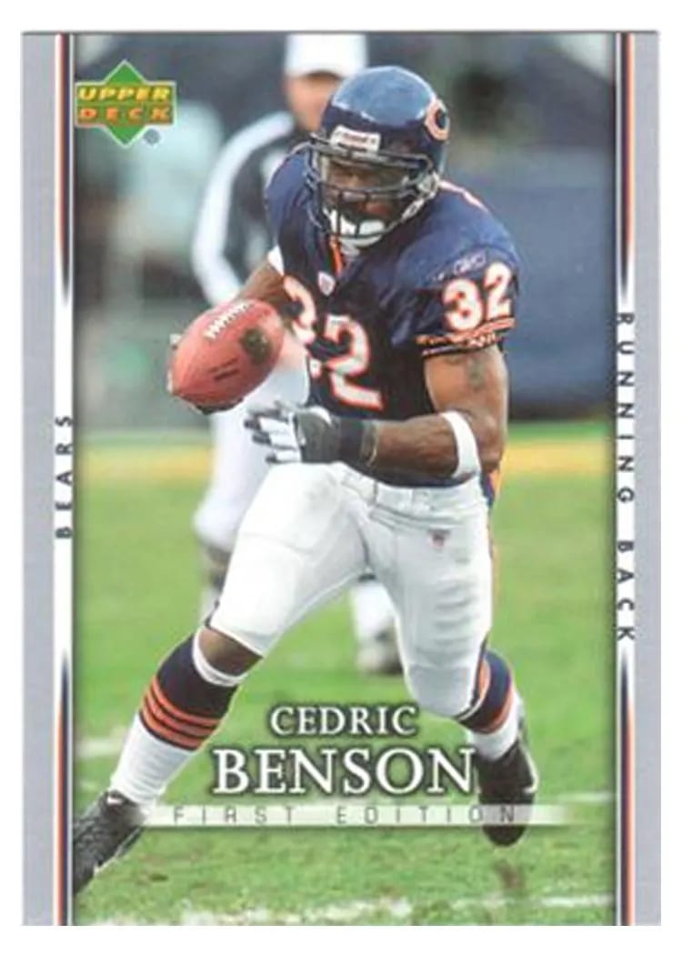 2007 Upper Deck First Edition Cedric Benson #17 card
