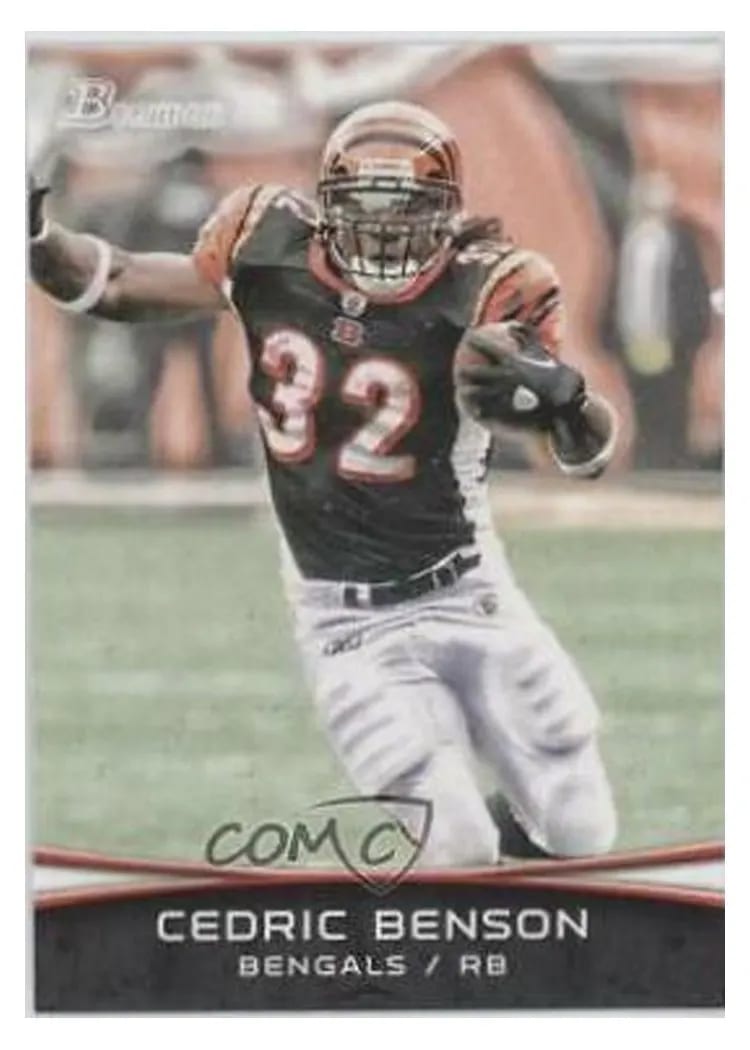 2012 Bowman Cedric Benson #32 card