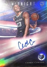 2025-26 Topps Midnight Rookie Horizon Signatures Cedric Coward #RHS-CC