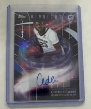 2025-26 Topps Midnight Stroke of Midnight Autographs Rookies Cedric Coward #SMR-CC card