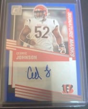 2025 Donruss Signature Marks Cedric Johnson #SM-CJN card